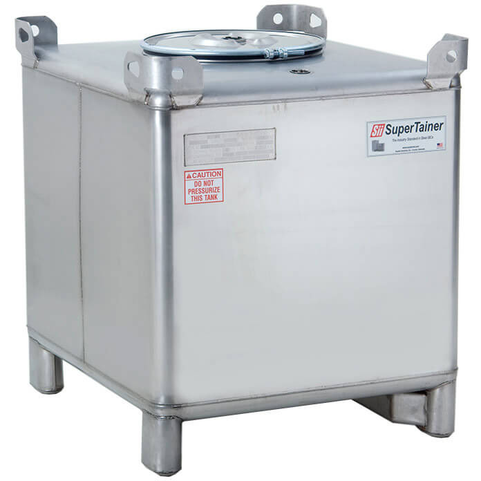 300 Gallon 304 Stainless Steel Supertainer Ibc Tote Tank Snyder 6984200b51306
