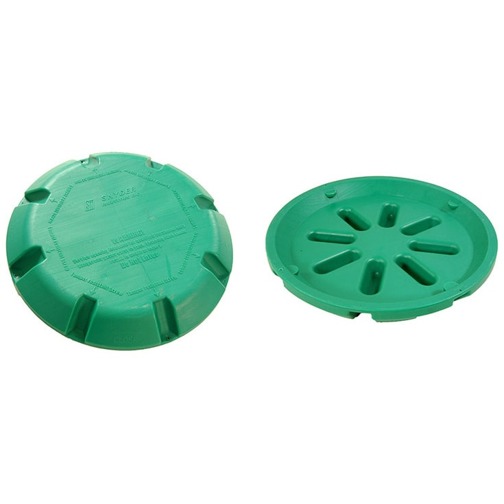 Green lid for septic tank