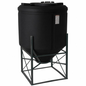 500 Gallon Black Cone Bottom Tank
