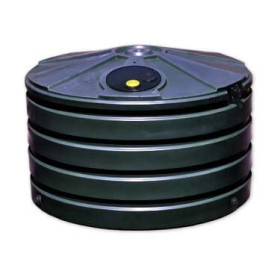 660 Gallon Black Rainwater Collection Storage Tank