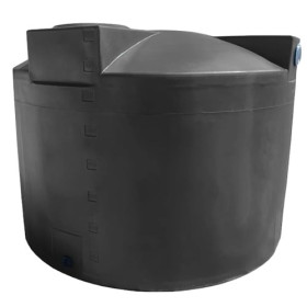 1500 Gallon Black Rainwater Collection Tank