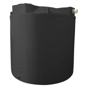 2500 Gallon Black Rainwater Collection Tank