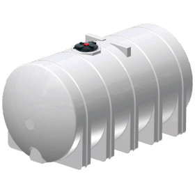 6025 Gallon White Horizontal Leg Tank