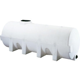 1025 Gallon White Horizontal Leg Tank