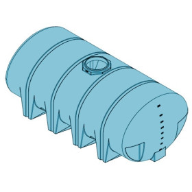 1610 Gallon Light Blue Heavy Duty Drainable Leg Tank