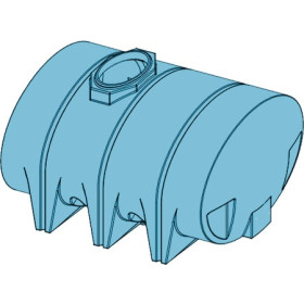 1315 Gallon Light Blue Heavy Duty Drainable Leg Tank