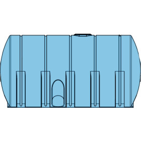 6025 Gallon Light Blue Heavy Duty Horizontal Leg Tank