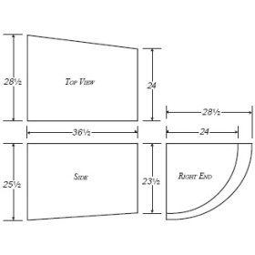 70 Gallon Marine Fresh Water Tank