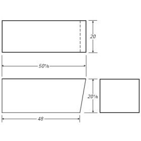 80 Gallon Marine Fresh Water Tank