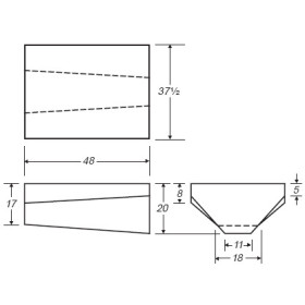 100 Gallon Marine Fresh Water Tank