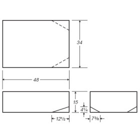 100 Gallon Marine Fresh Water Tank