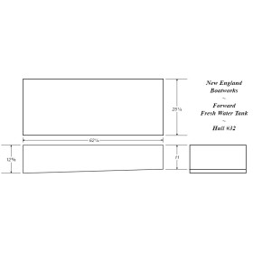 80 Gallon Marine Fresh Water Tank