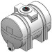 550 Gallon Horizontal Leg Tank w/Sump