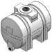 550 Gallon Heavy Duty Horizontal Leg Tank w/Sump