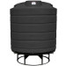 550 Gallon Black Cone Bottom Tank with Stand