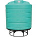 550 Gallon Green Cone Bottom Tank with Stand