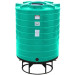 870 Gallon Green Cone Bottom Tank with Stand