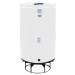 1100 Gallon White Cone Bottom Tank with Stand