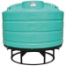 1600 Gallon Green Cone Bottom Tank with Stand