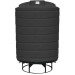 2500 Gallon Black Cone Bottom Tank with Stand
