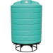 2500 Gallon Green Cone Bottom Tank with Stand