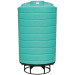 3000 Gallon Green Cone Bottom Tank with Stand