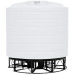 4000 Gallon White Cone Bottom Tank with Stand