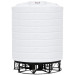 5000 Gallon White Cone Bottom Tank with Stand