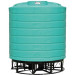 8000 Gallon Green Cone Bottom Tank with Stand