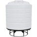 550 Gallon White Cone Bottom Tank with Stand