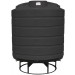 550 Gallon Black Cone Bottom Tank with Stand