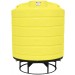 550 Gallon Yellow Cone Bottom Tank with Stand