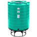 870 Gallon Green Cone Bottom Tank with Stand