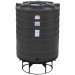 870 Gallon Black Cone Bottom Tank with Stand