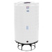 1100 Gallon White Cone Bottom Tank with Stand