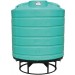 2000 Gallon Green Cone Bottom Tank with Stand