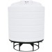2000 Gallon White Cone Bottom Tank with Stand