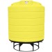 2000 Gallon Yellow Cone Bottom Tank with Stand