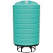 3000 Gallon Green Cone Bottom Tank with Stand