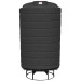 3000 Gallon Black Cone Bottom Tank with Stand