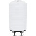 3000 Gallon White Cone Bottom Tank with Stand