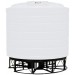 3200 Gallon White Cone Bottom Tank with Stand