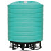 5000 Gallon Green Cone Bottom Tank with Stand