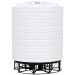 5000 Gallon White Cone Bottom Tank with Stand