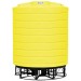 5000 Gallon Yellow Cone Bottom Tank with Stand