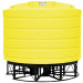 6011 Gallon Yellow Cone Bottom Tank with Stand