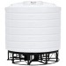 7011 Gallon White Cone Bottom Tank with Stand