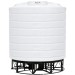 8000 Gallon White Cone Bottom Tank with Stand