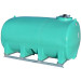 3200 Gallon Green Horizontal Sump Bottom Leg Tank w/ Frame