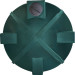 5000 Gallon Dark Green Vertical Storage Tank